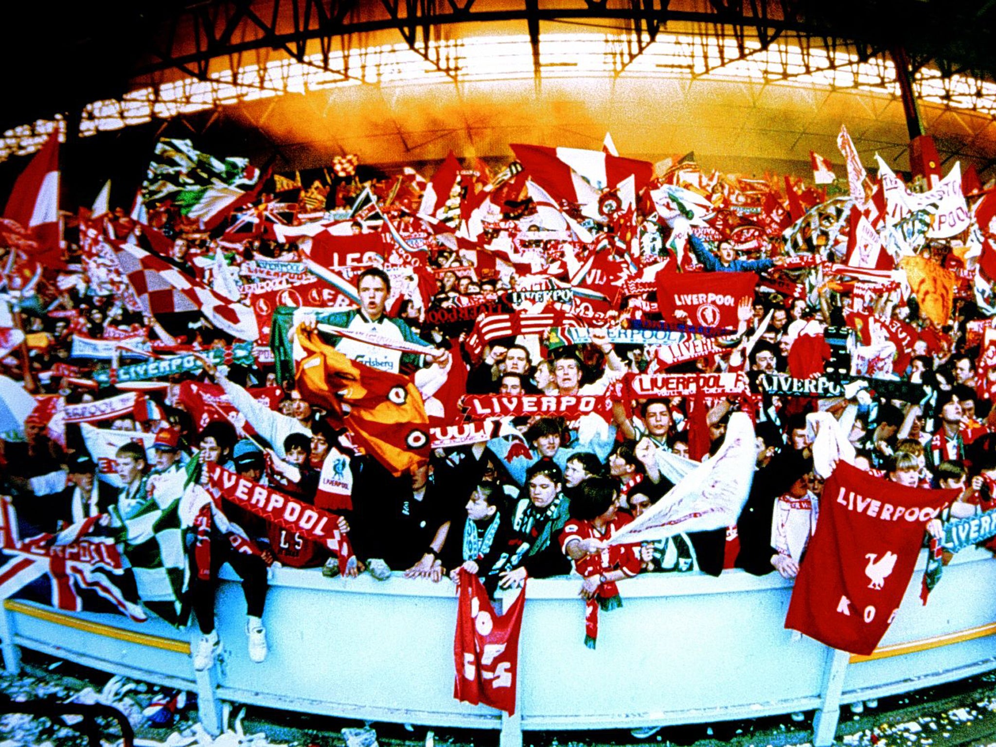The old Kop in full cry
