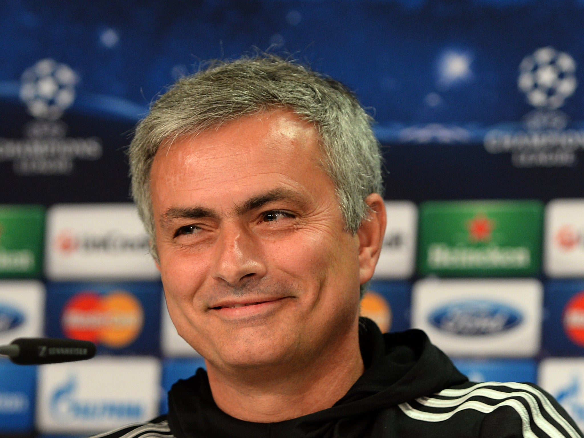 Jose Mourinho admits he is happy with his strikers despite their lack of goals