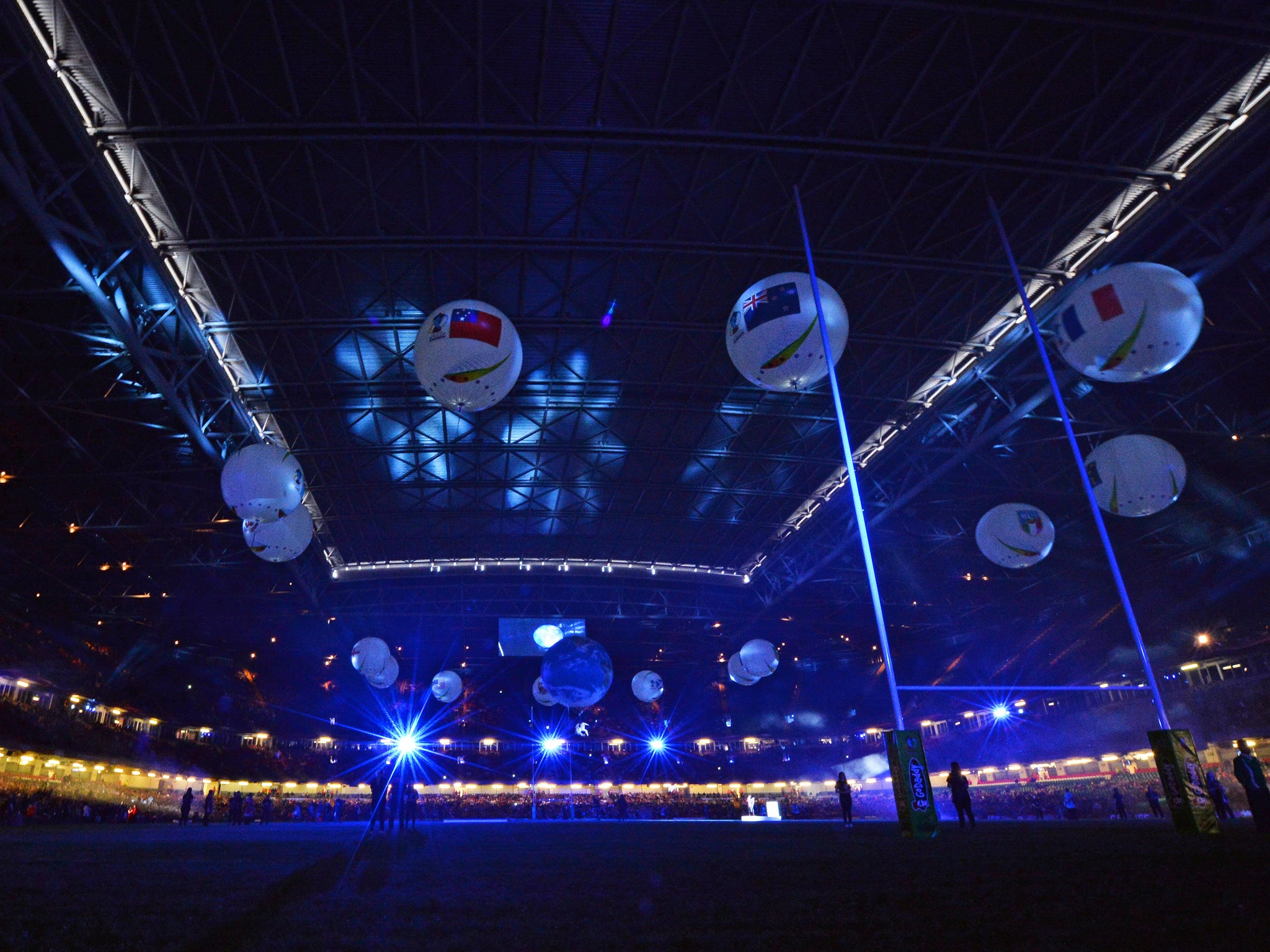The opening ceremony to the 2013 Rugby League World Cup at the Millennium Stadium ahead of Australia v England