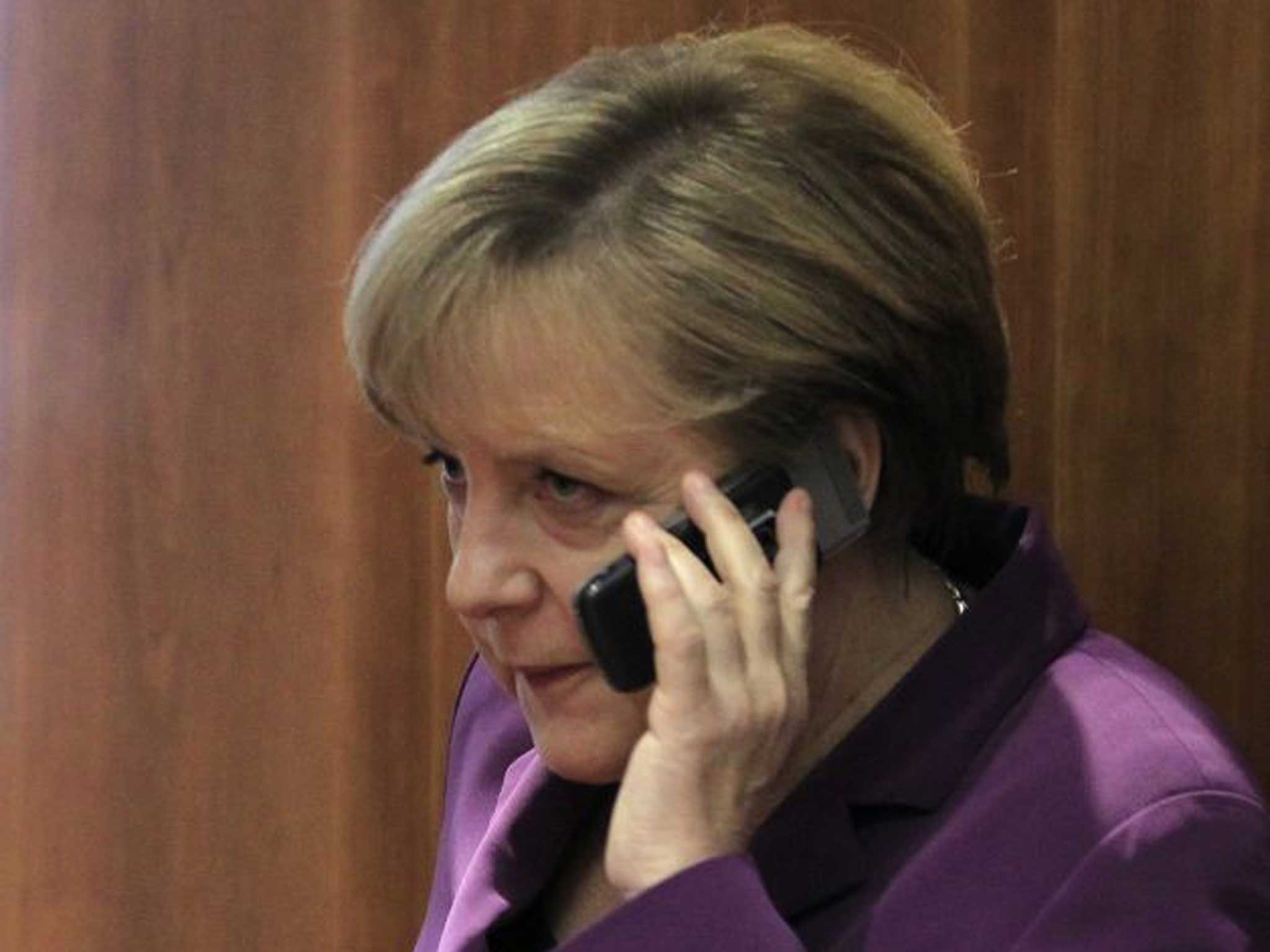 Angela Merkel discovered last week that her phone was tapped