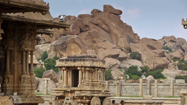 Temple run: Many sites in India, such as Hampi in Karnataka, are either cheap or free to visit