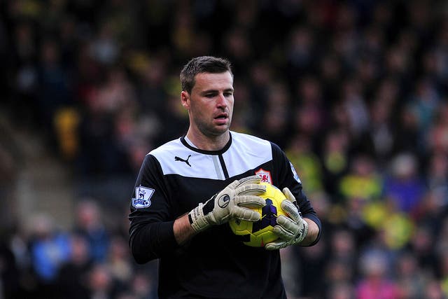 David Marshall shows a solid pair of hands in the Cardiff goal.
