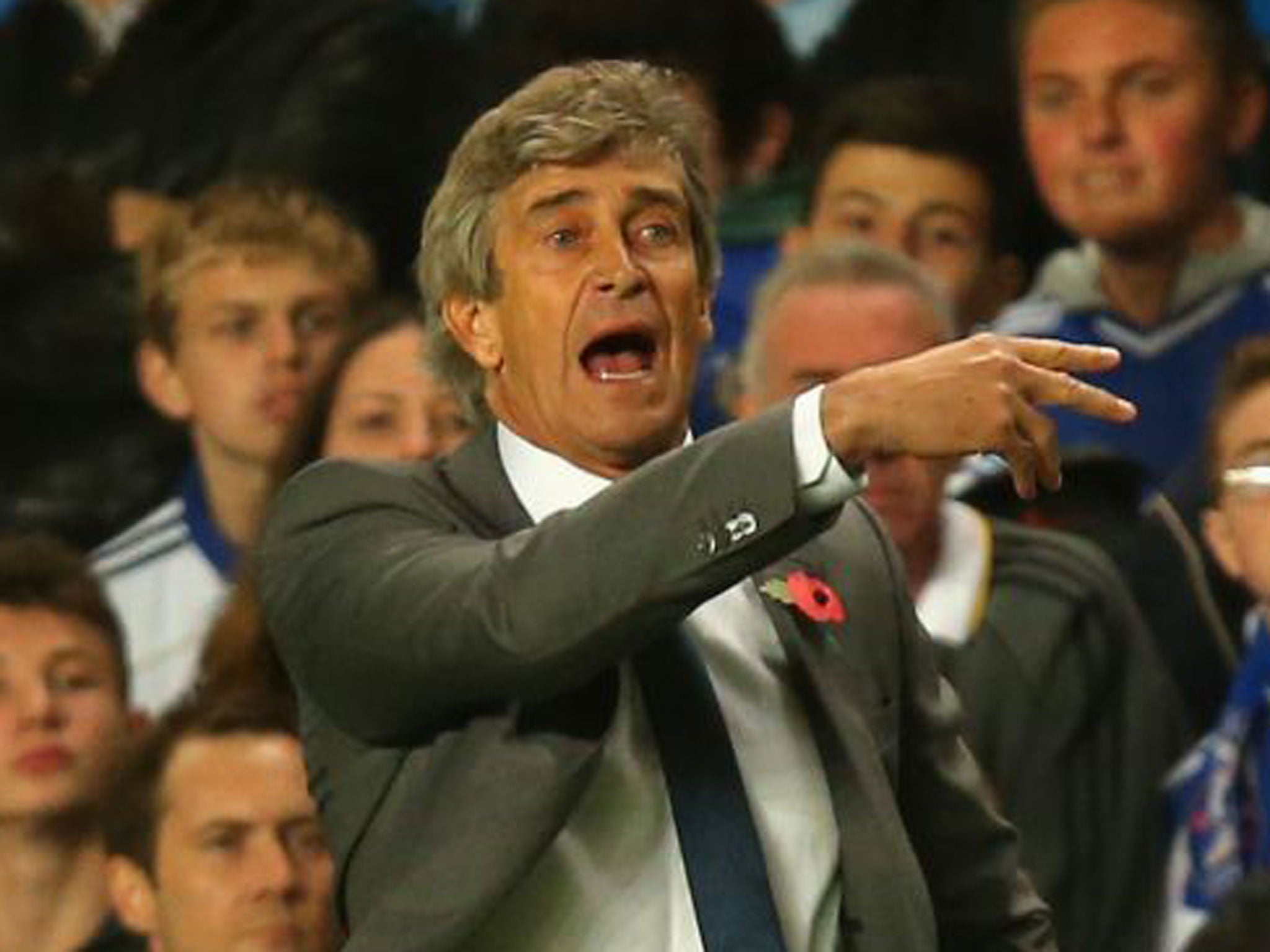 Manchester City manager Manuel Pellegrini was angered at how his opposite number, Jose Mourinho, celebrated Chelsea's winner