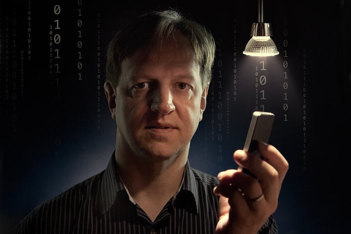 Professor Harald Haas coined the term Li-Fi and is at the forefront of research into the new technology.