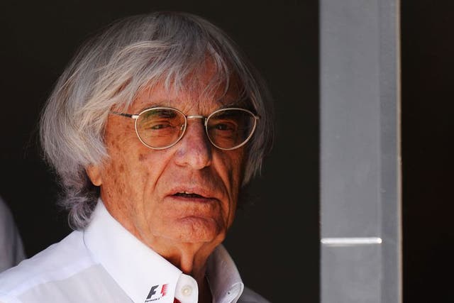 Bernie Ecclestone has denied paying a German banker to influence the F1 sale, which is at the heart of the civil case which starts today