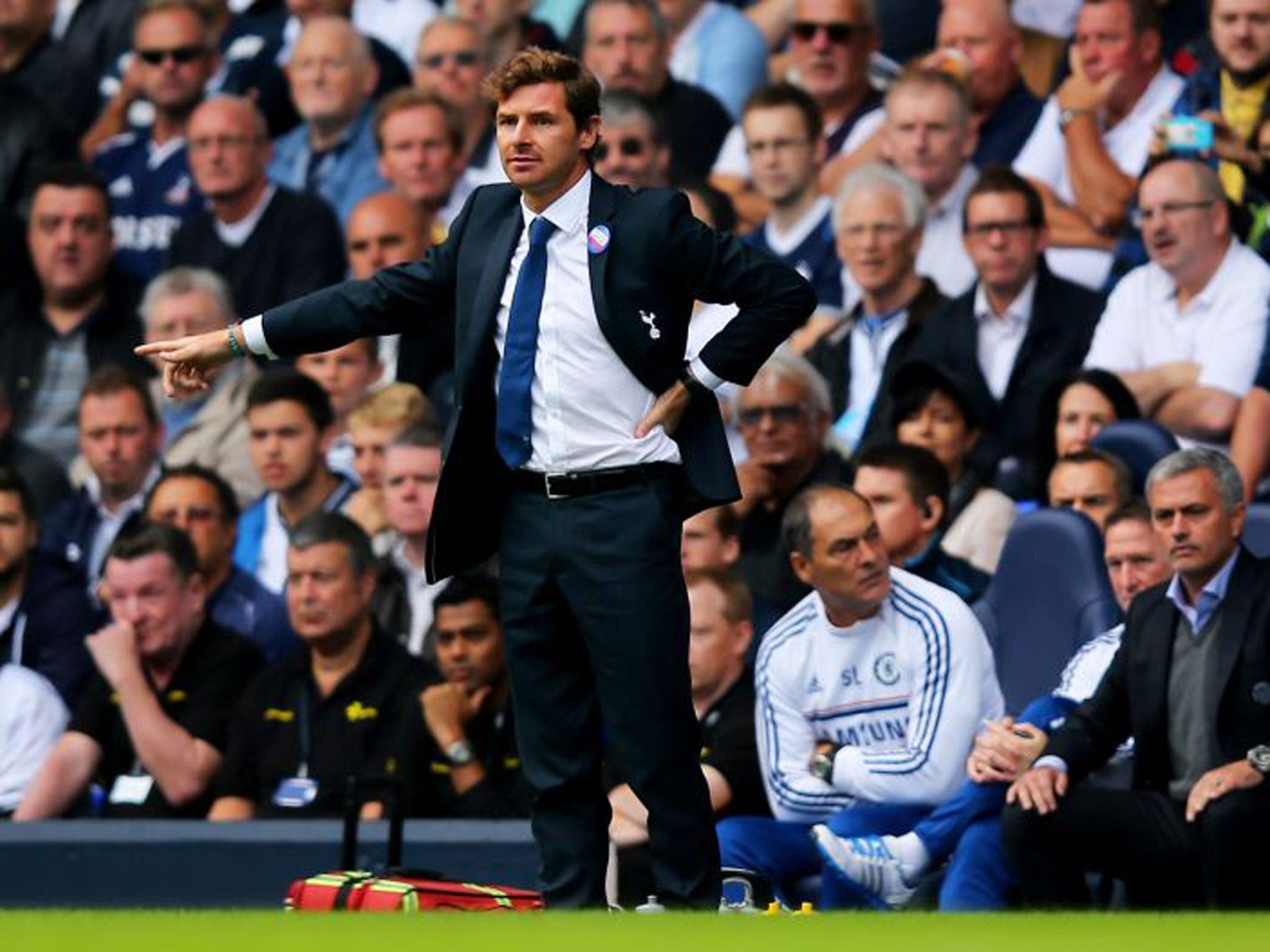 Andre Villas-Boas was critical of the White Hart Lane support on Sunday