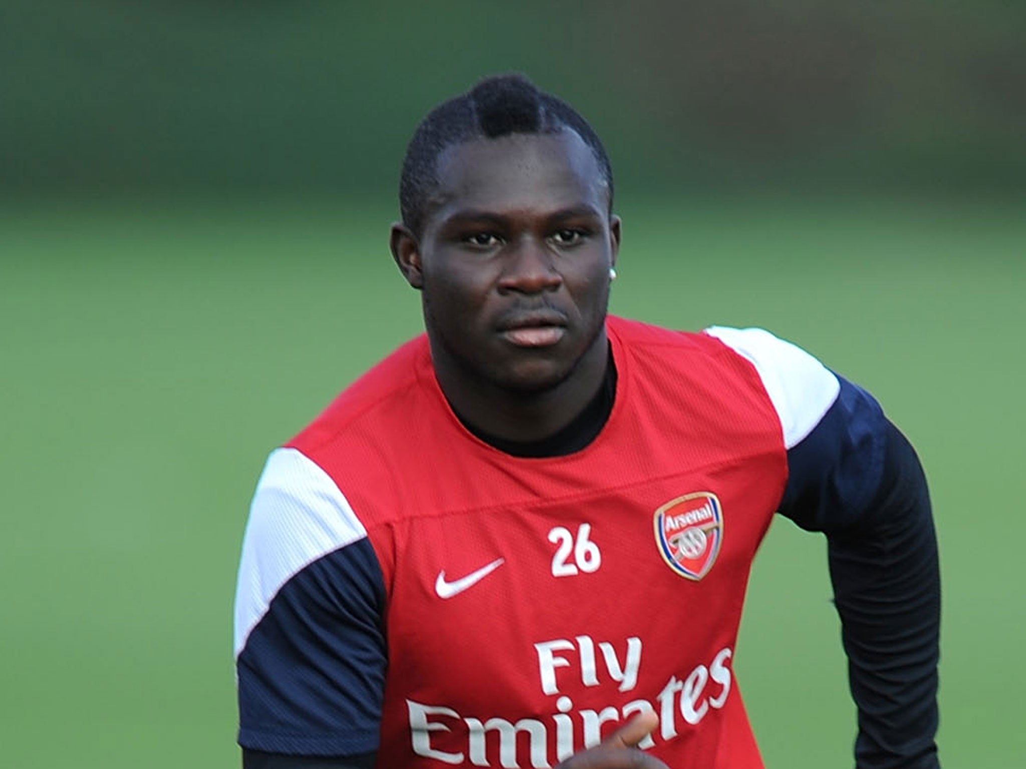 Emmanuel Frimpong trains with Arsenal last week