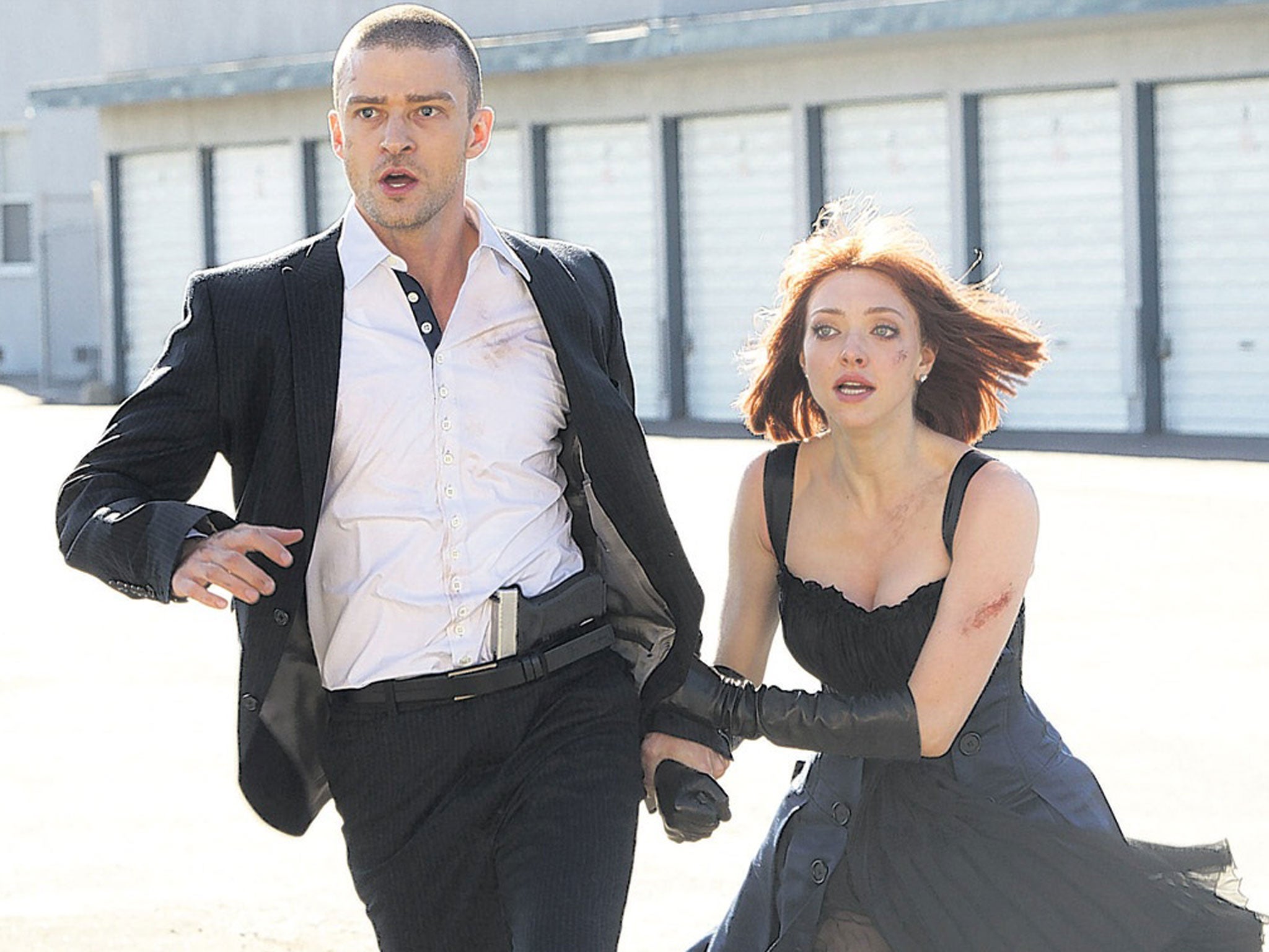 Justin Timberlake and Amanda Seyfried in the thriller In Time