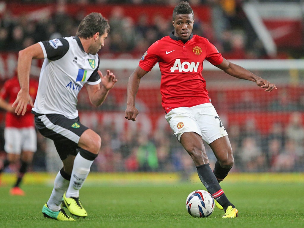 Wilfried Zaha impressed in Manchester United's comfortable victory