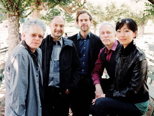 Bryce Dessner (centre) and the Kronos Quartet