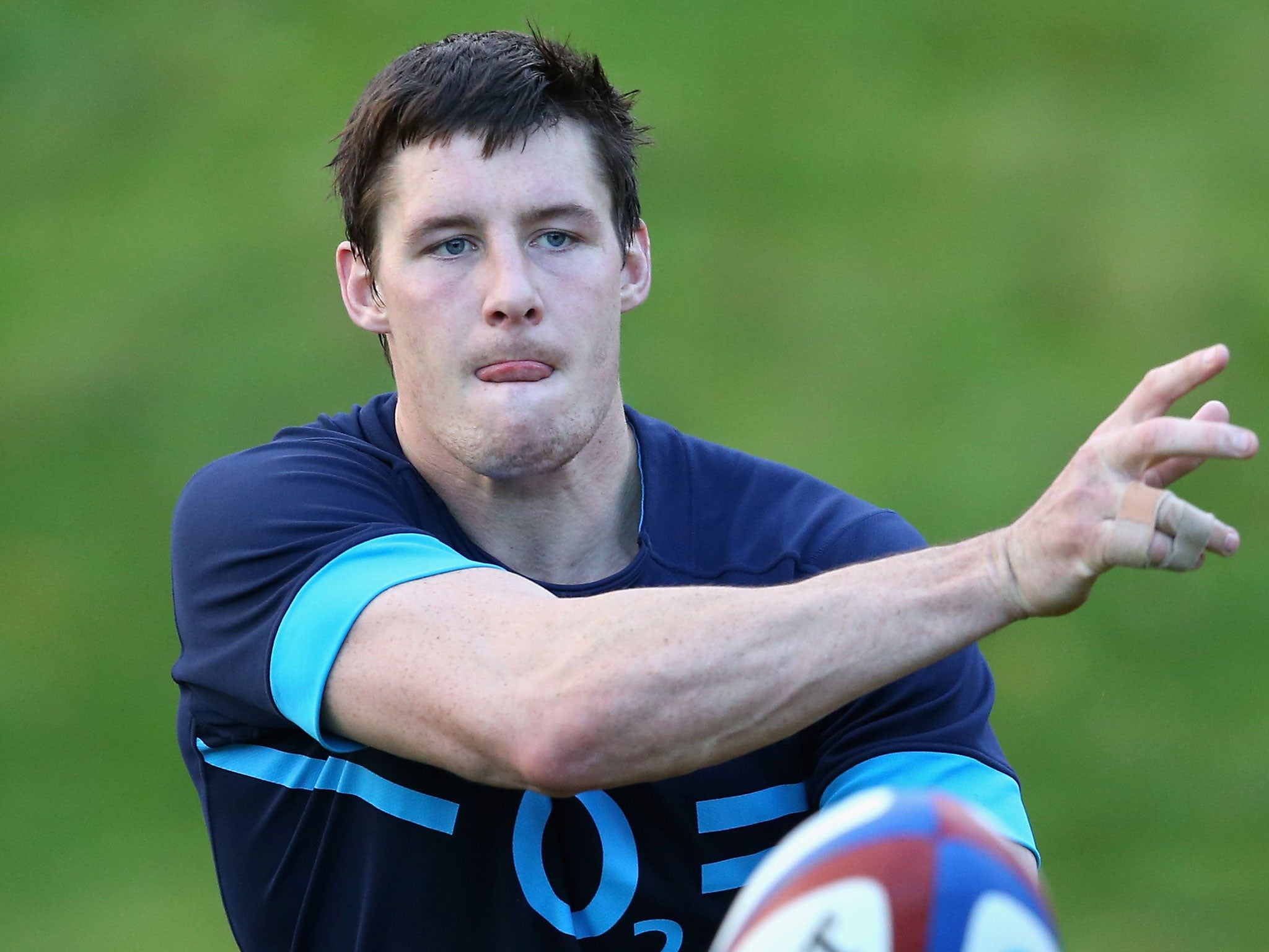 Joel Tomkins trains with England on Thursday