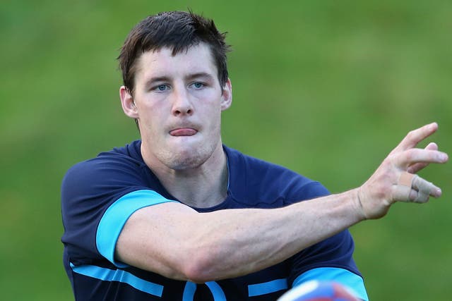 Joel Tomkins trains with England on Thursday