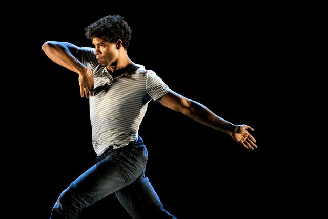 Panoramic: Dancer Carlos Acosta performs on stage