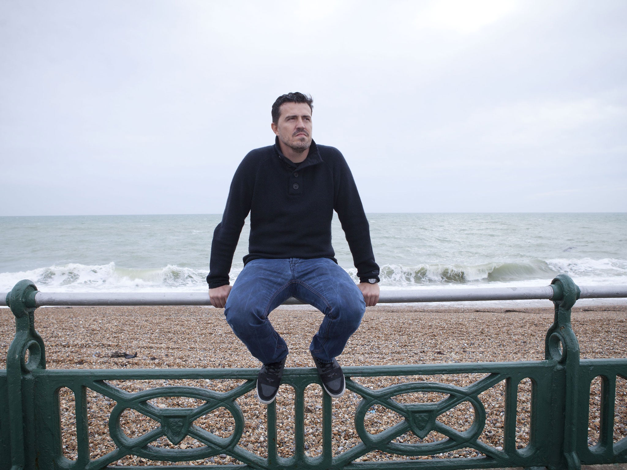 Oscar Garcia, Manager of Championship side Brighton & Hove Albion pictured on the promenade in Hove