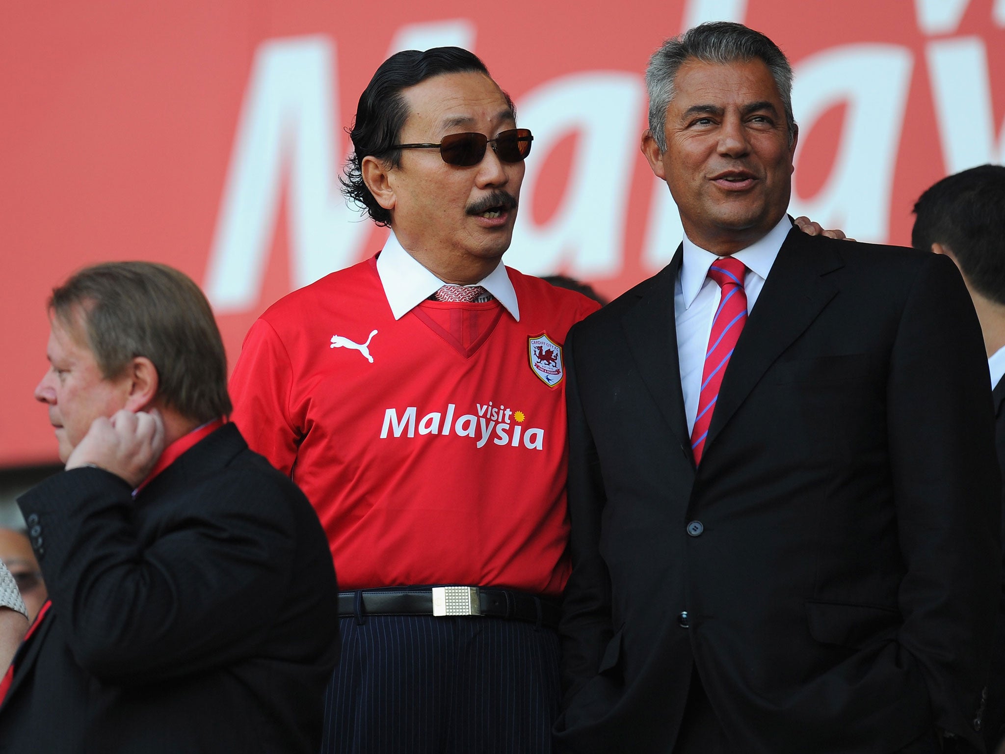 Alisher Apsalyamov is a friend of the club owner Vincent Tan's (middle) sons