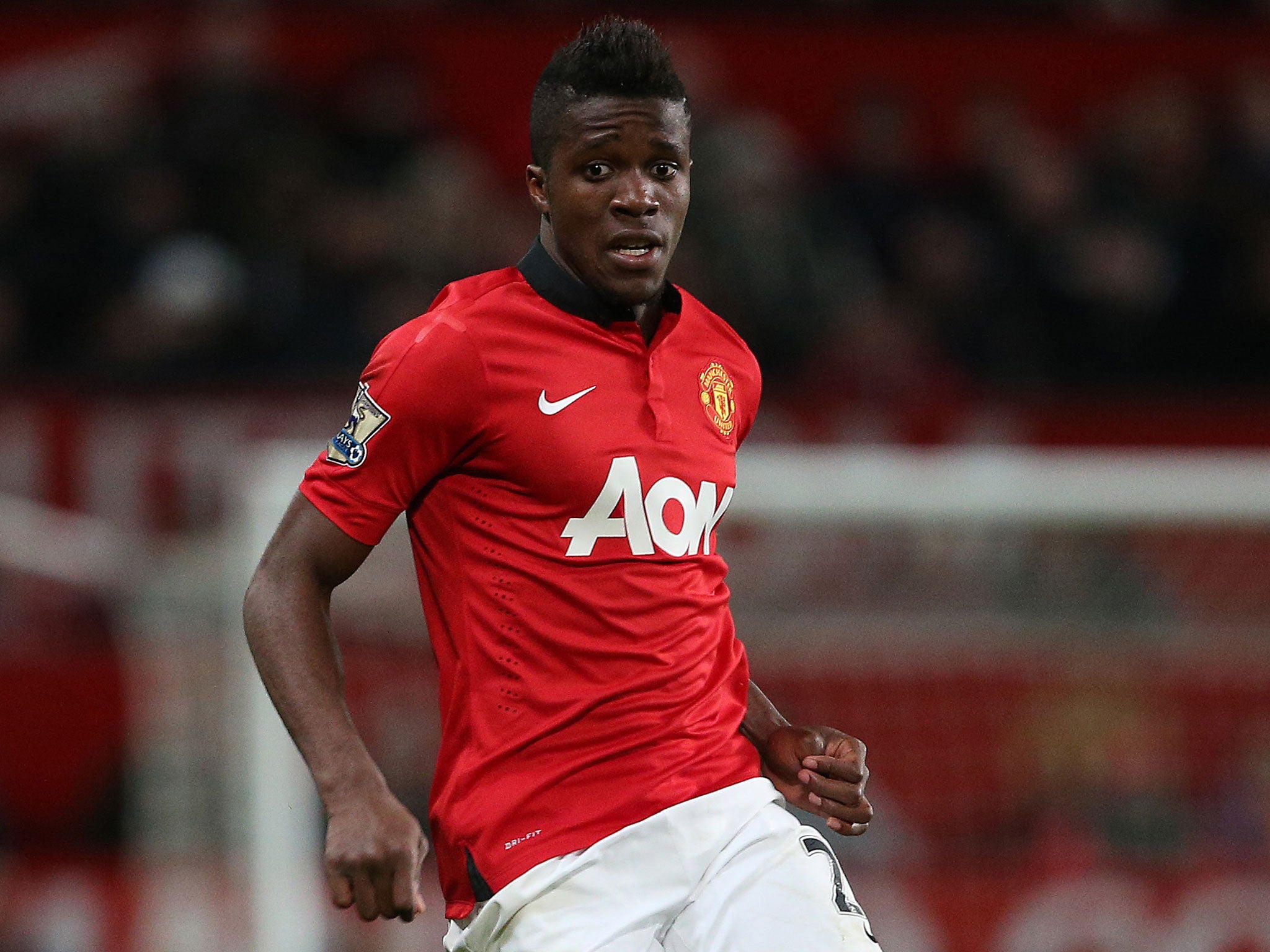 Wilfried Zaha features for Manchester United against Norwich City in the Capital One Cup this week