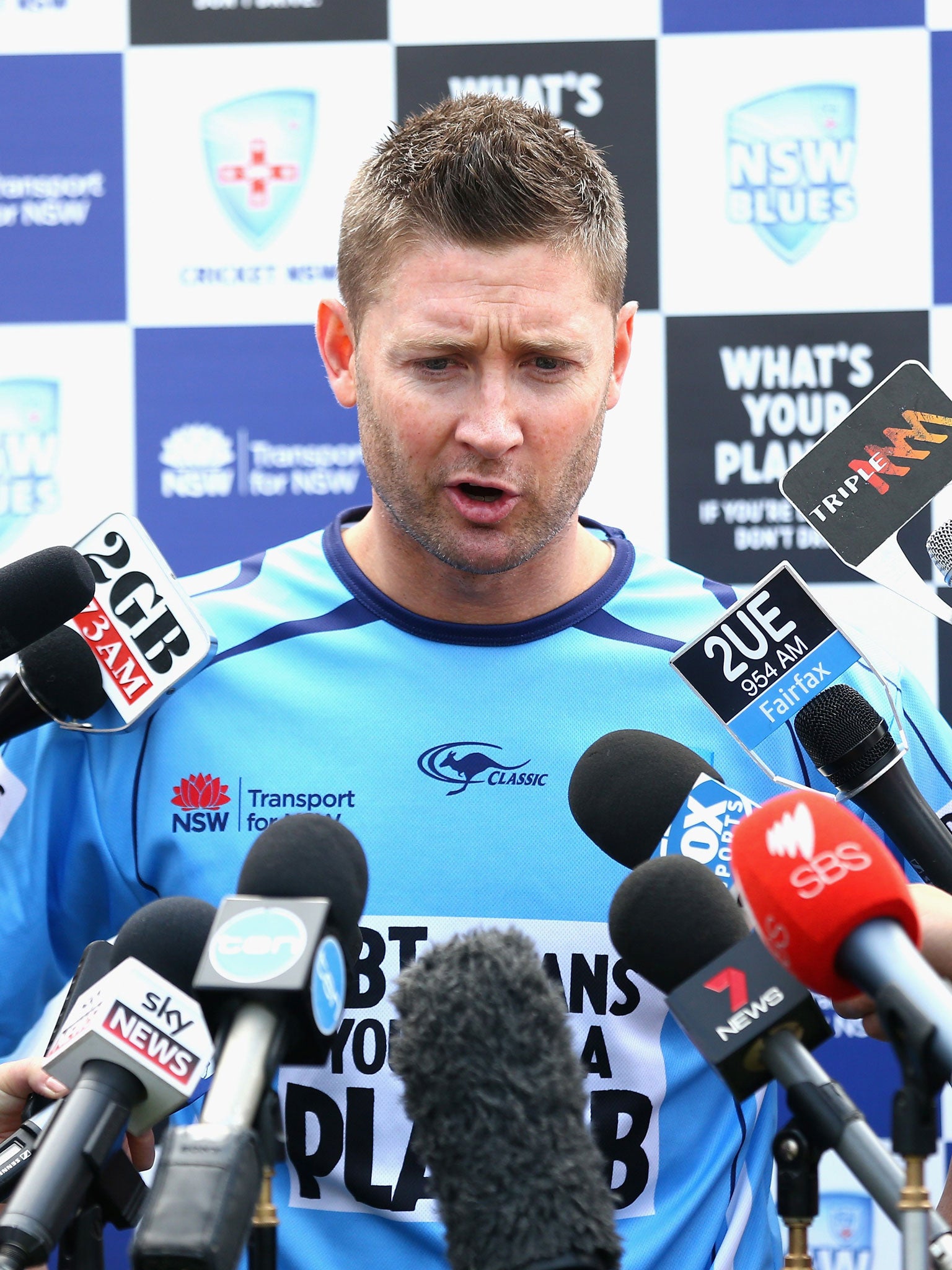 Michael Clarke: The Australia captain was reported for dissent in a Shield game