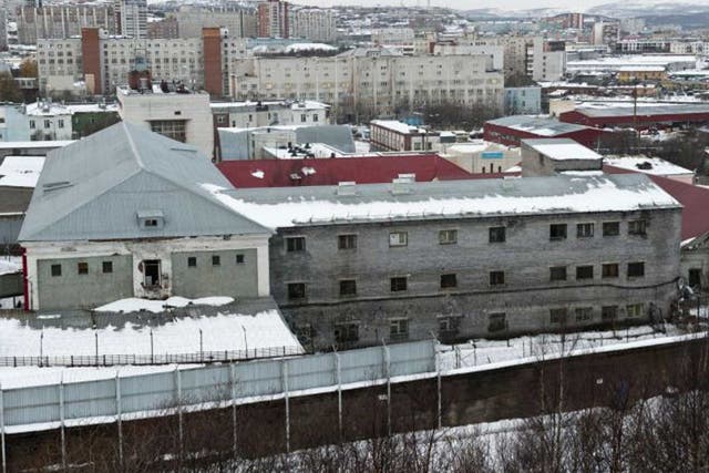 The Murmansk detention centre where 28 Greenpeace activists, a freelance photojournalist and a film maker were being held