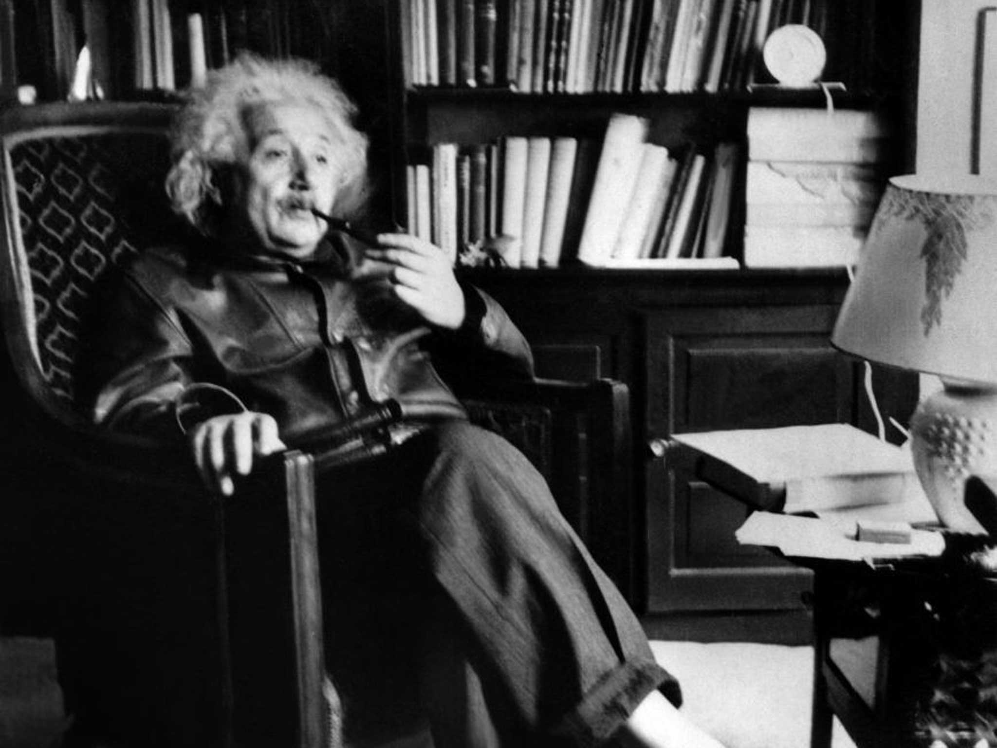 Another cack-handed genius: Albert Einstein