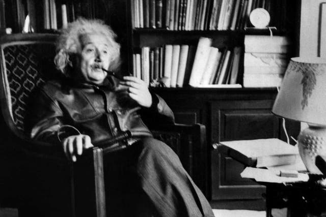 Another cack-handed genius: Albert Einstein