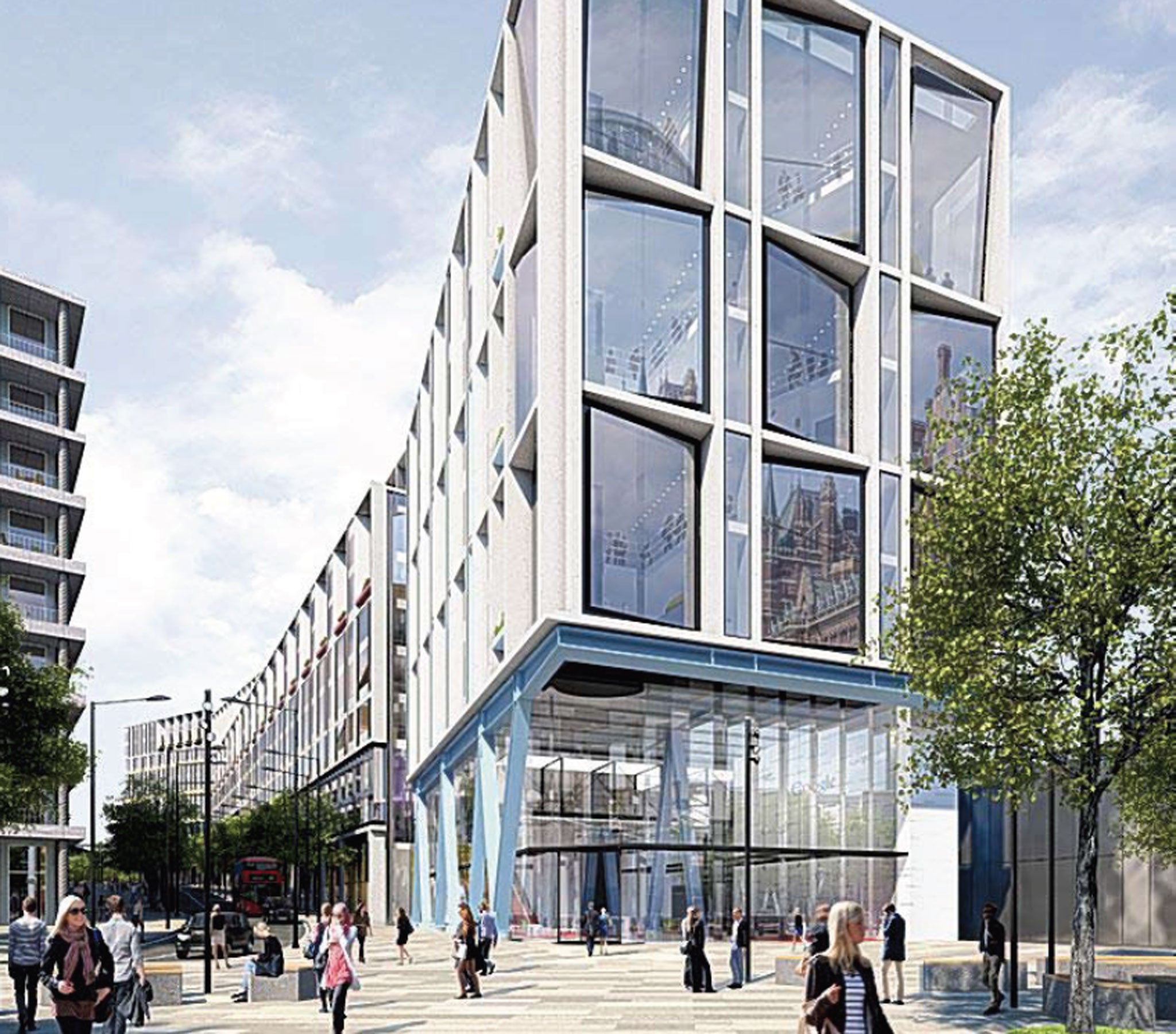 Artist’s impression of Google’s new offices in north London