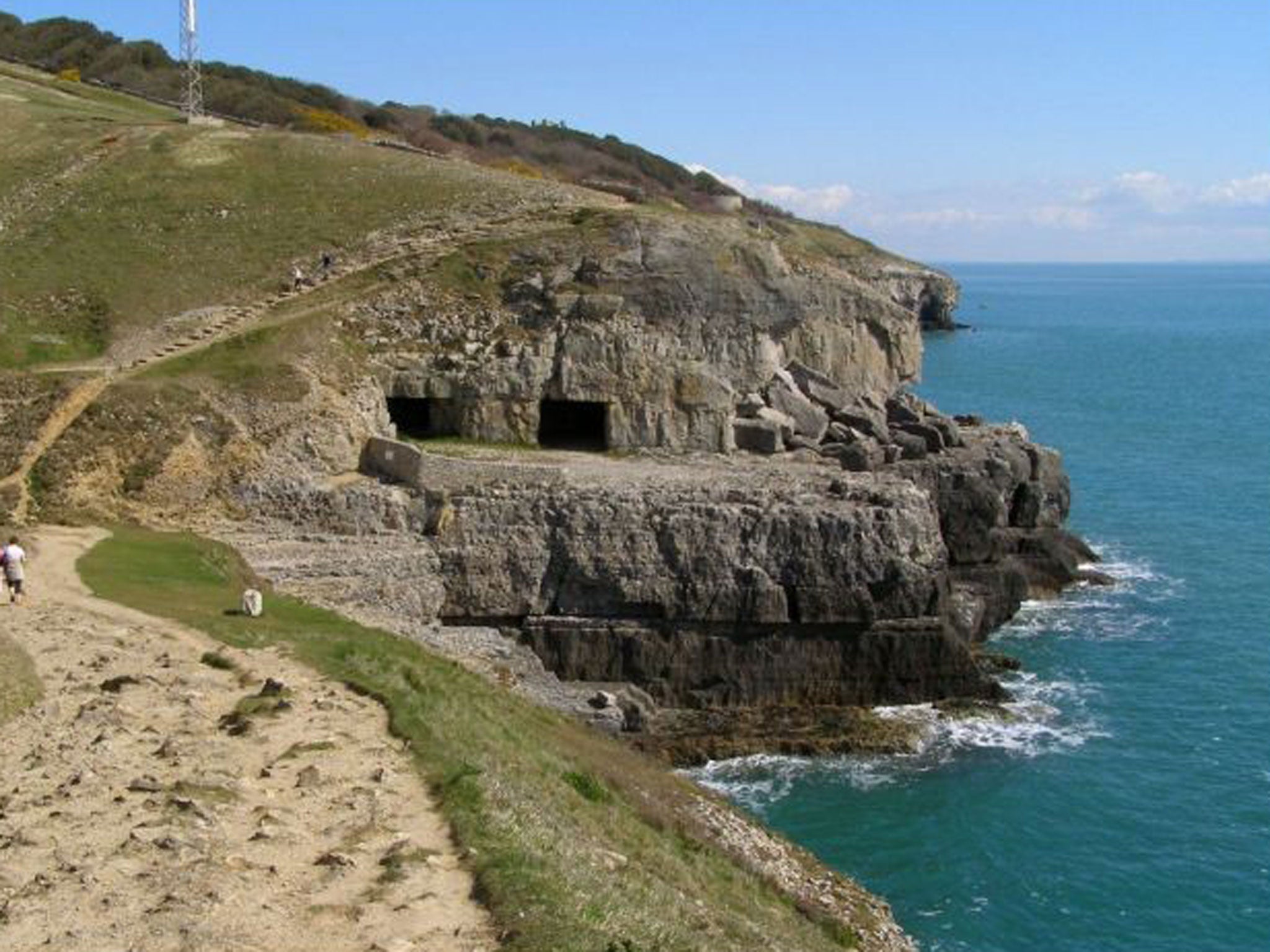 The Tilly Whim caves in Dorset