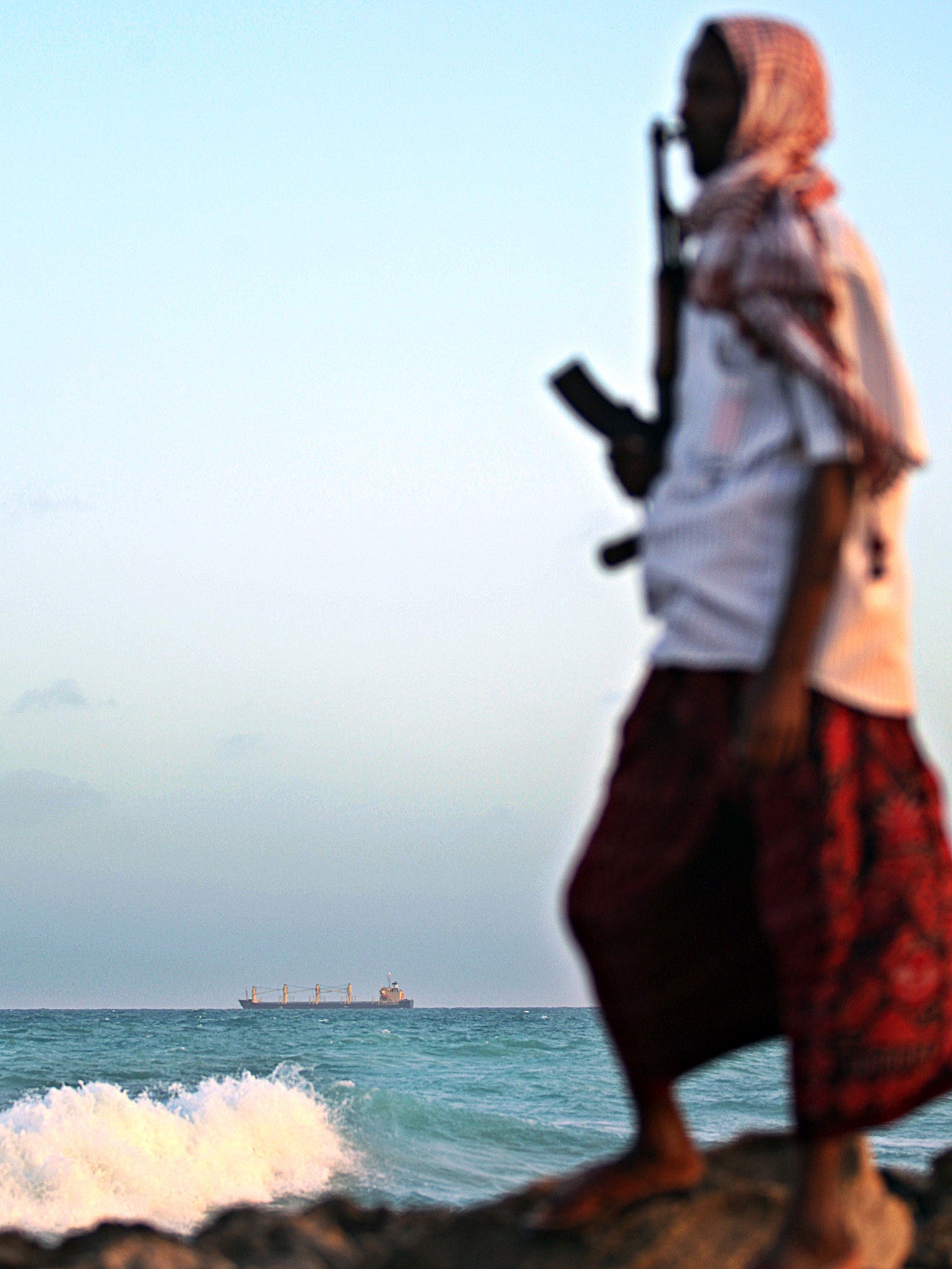 Pirates can operate with relative impunity in war-torn Somalia