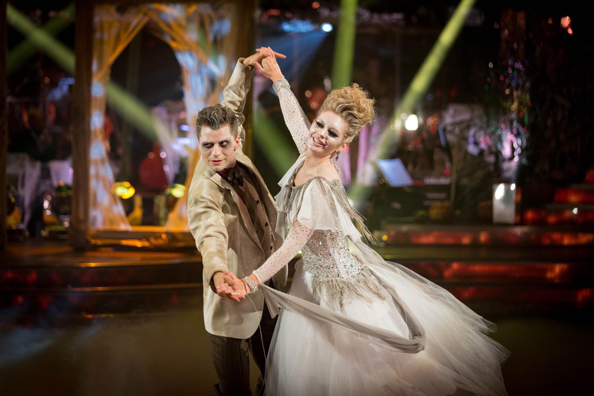 Rachel Riley dances with partner Pasha Kovalev on Strictly Come Dancing 2013