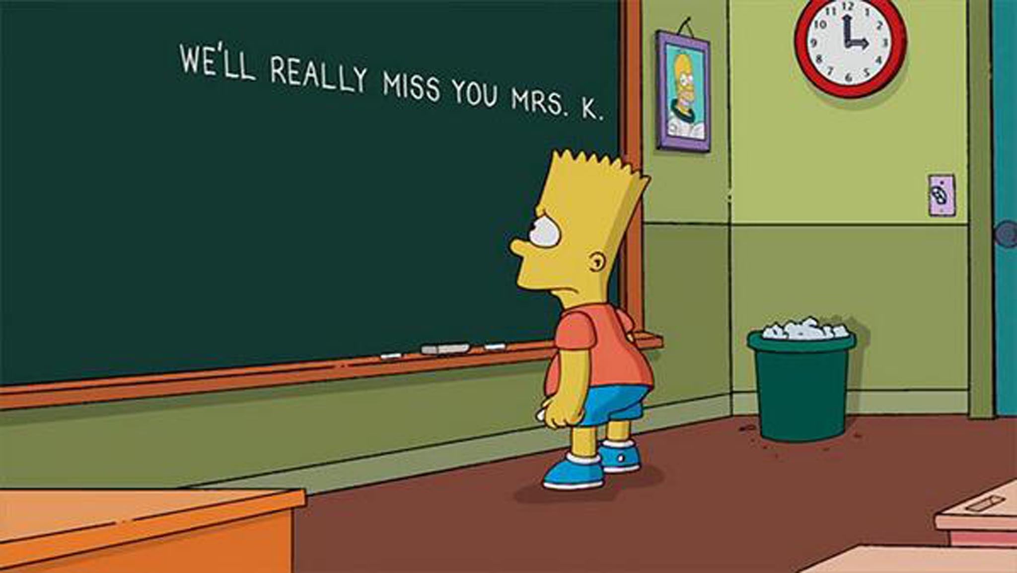 The Simpsons air a tribute message to Marcia Wallace, voice of high school teacher Mrs Krabappel