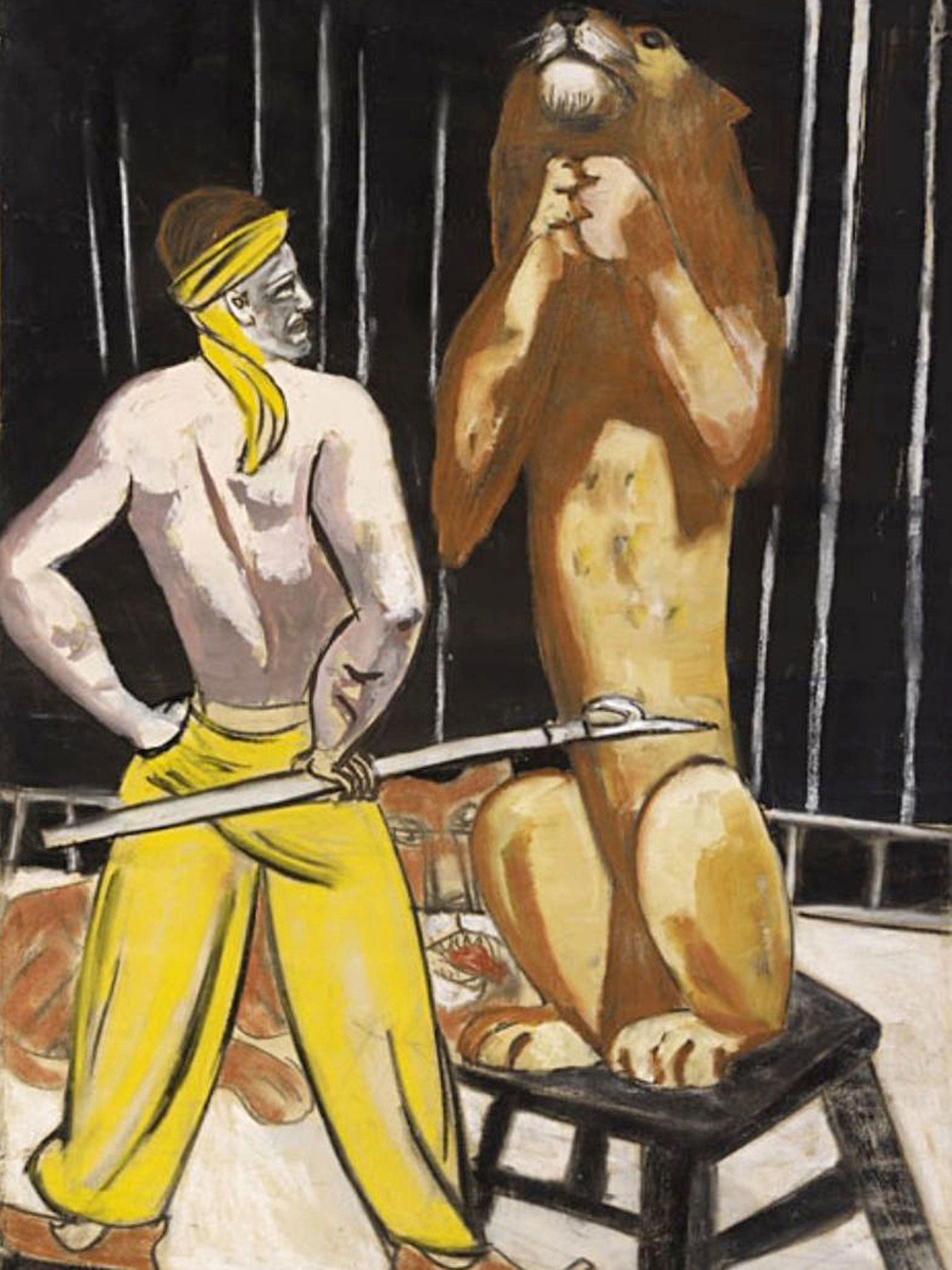 Mane attraction: 'The Lion Tamer' by Max Beckmann, one of the artists whose work was looted by the Nazis and has recently been discovered