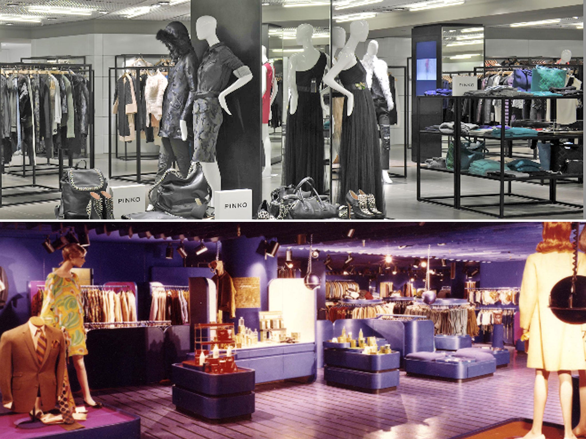 Harrods' "fashion lab" in 1967