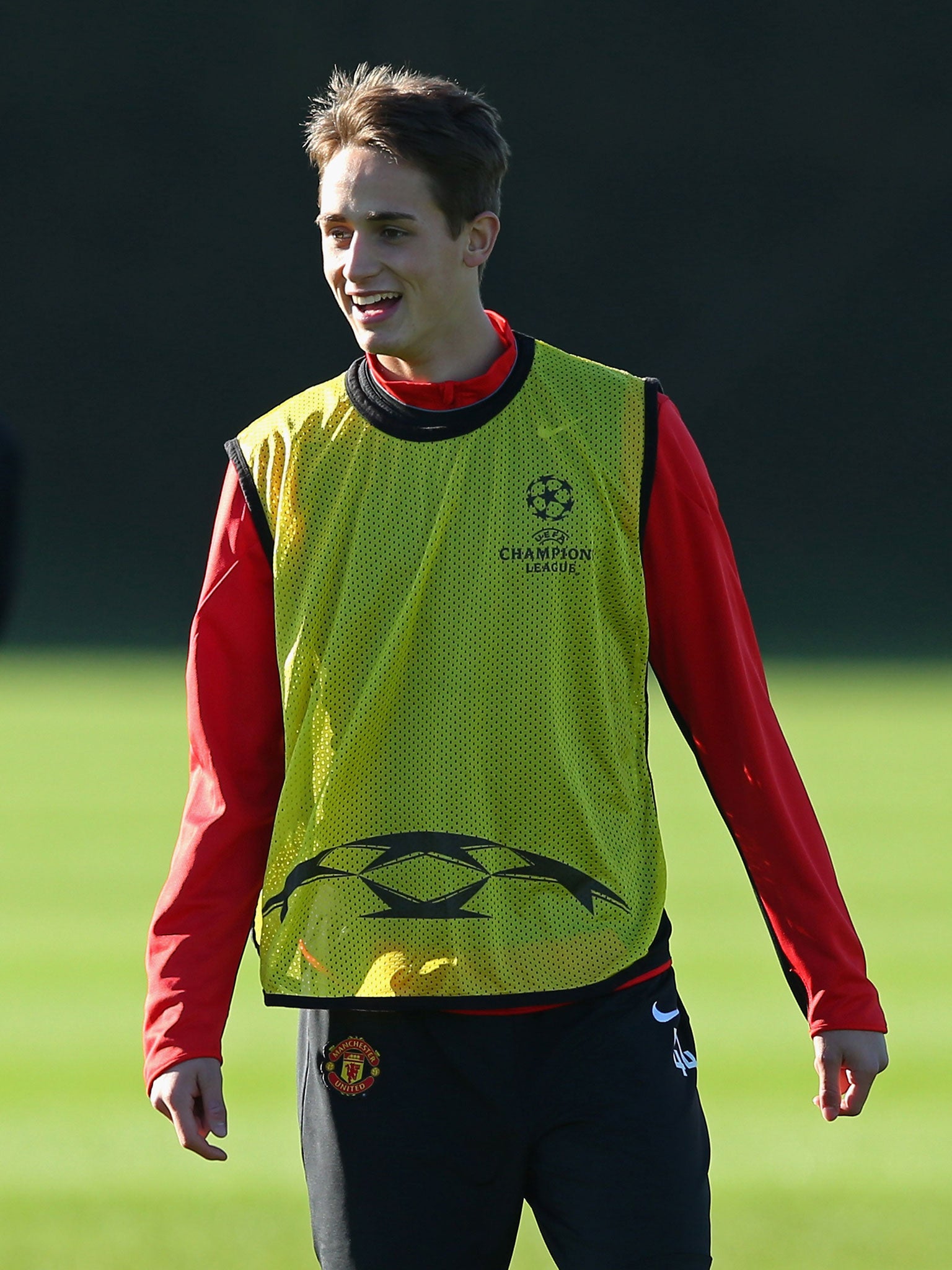 David Moyes has compared Adnan Januzaj to Lionel Messi for his ability to pick himself up from illegal challenges