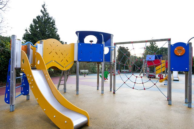 An eight-year-old girl died after she was knocked over by a boy in a playground