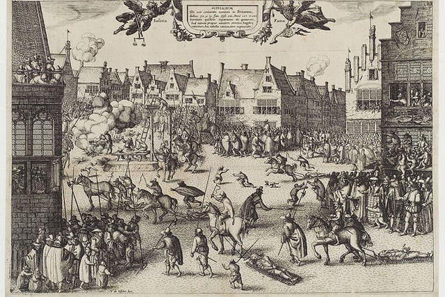 The execution of Guy Fawkes by Claes (Nicolaes) Jansz Visscher