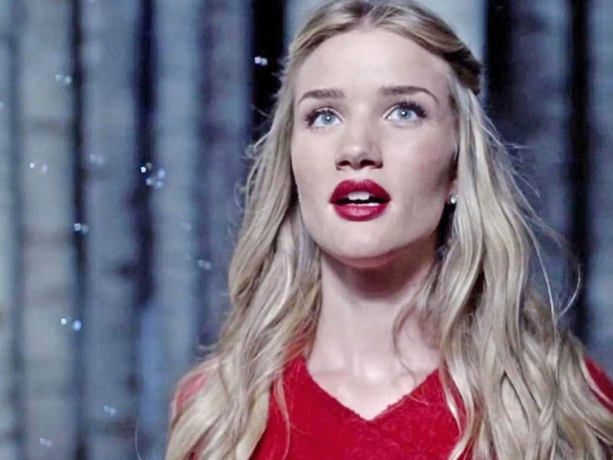 Rosie Huntington-Whiteley in the Marks and Spencer's Christmas ad