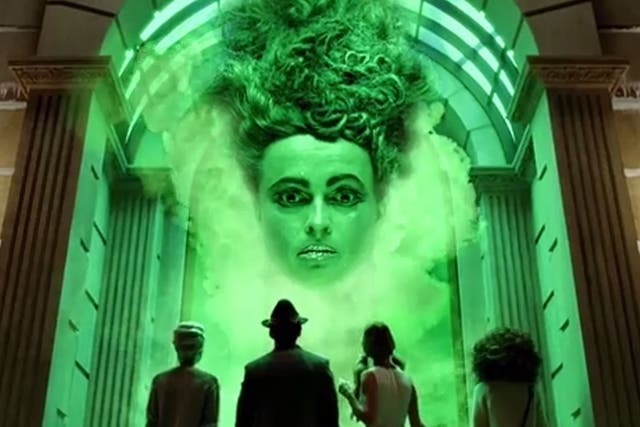 Helena Bonham Carter as the wizard in the Wizard of Oz in Marks & Spencer's Christmas advert