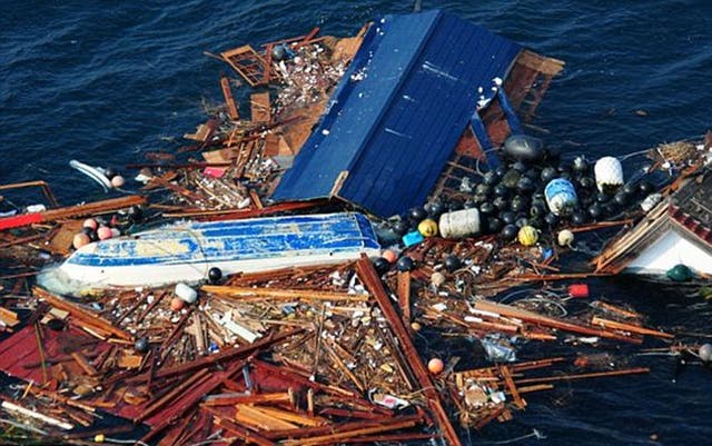An enormous floating island of debris from Japan’s 2011 tsunami is drifting towards the coast of America