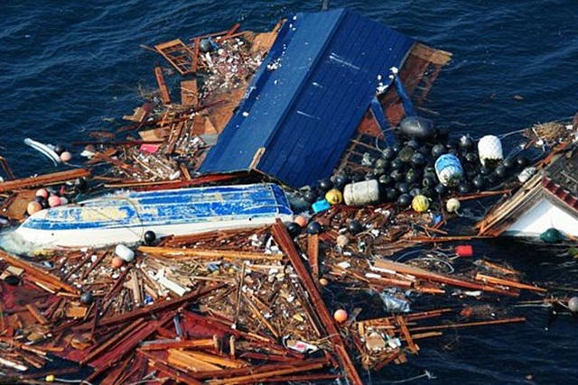 An enormous floating island of debris from Japan’s 2011 tsunami is drifting towards the coast of America