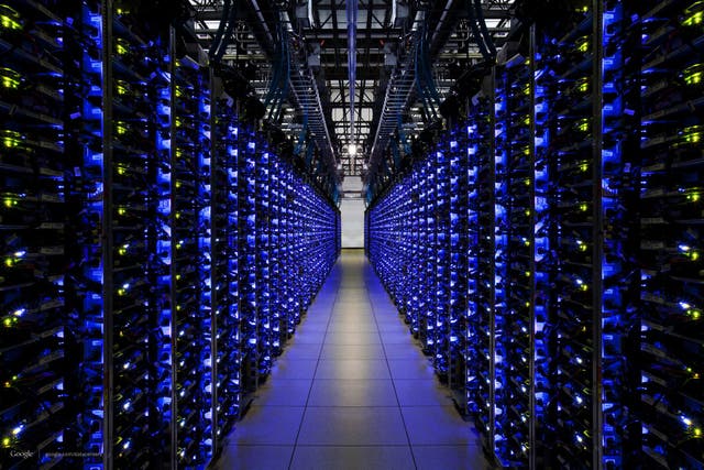 Data centers such as this one operated by Google could use less power for less money with the new helium filled drives.