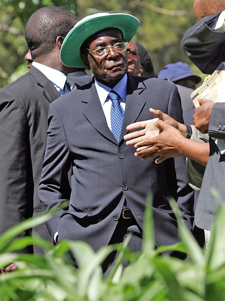 Robert Mugabe redistributed land from 6,000 white farmers to 245,000 black farmers