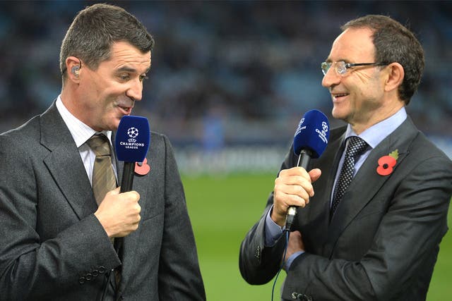 Roy Keane and Martin O’Neill were on television pundit duty for Manchester United's Champions League match against Real Sociedad