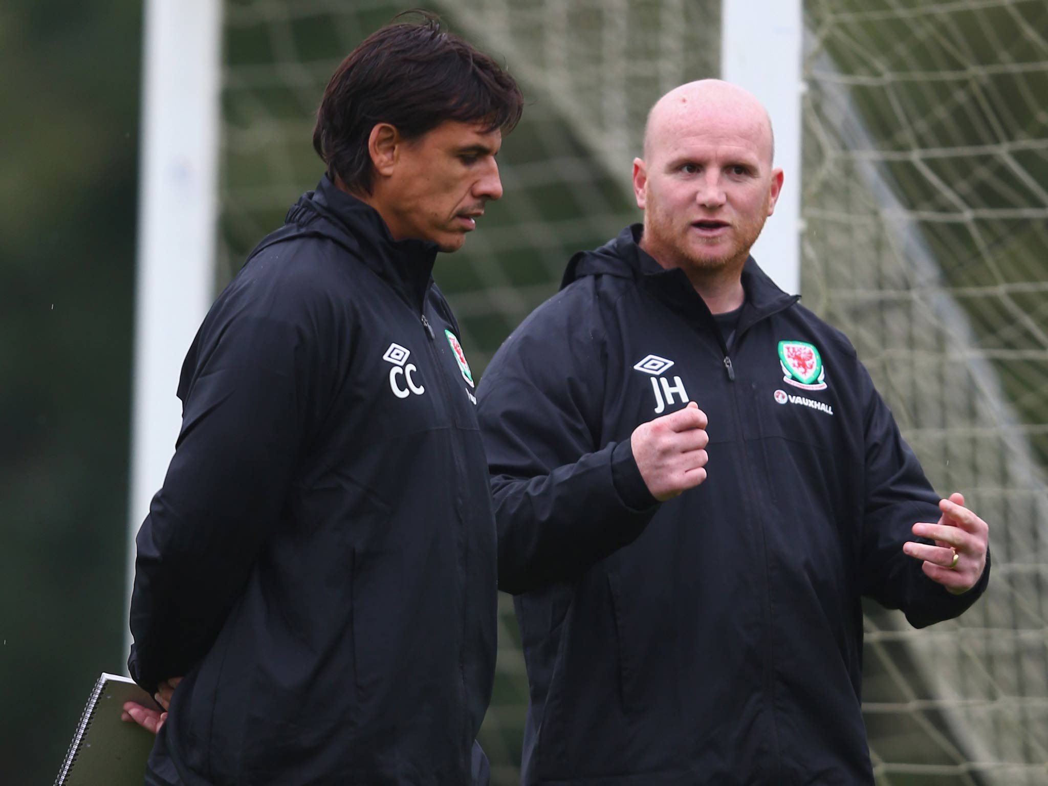 John Hartson with Chris Coleman