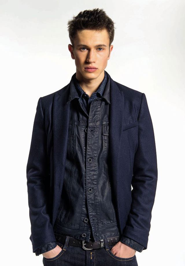 Button-up denim jacket, £160; shirt, £195; jeans, £115; by Replay, replay.it