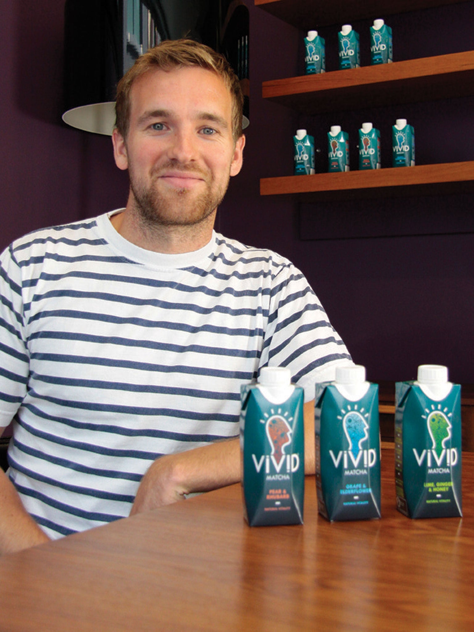 James Shillcock, who produces the matcha drink Vivid (Alamy)