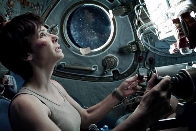 Stratospheric: Sandra Bullock stars in the epic sci-fi drama 'Gravity'