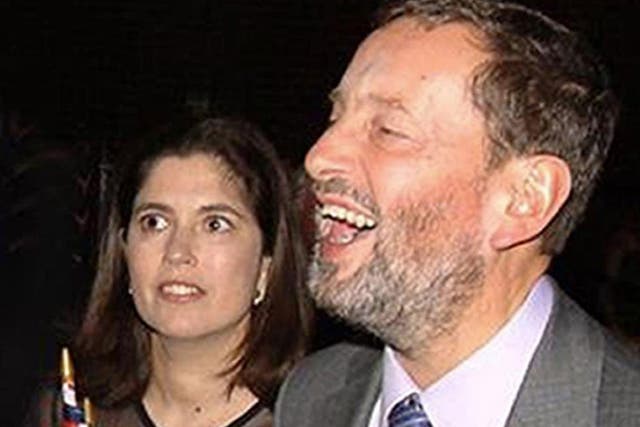 The former Home Secretary David Blunkett with Kimberly Quinn in 2003; the couple were having an affair