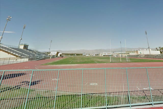 Coachella Valley High School, where the football team is known as "The Arabs"