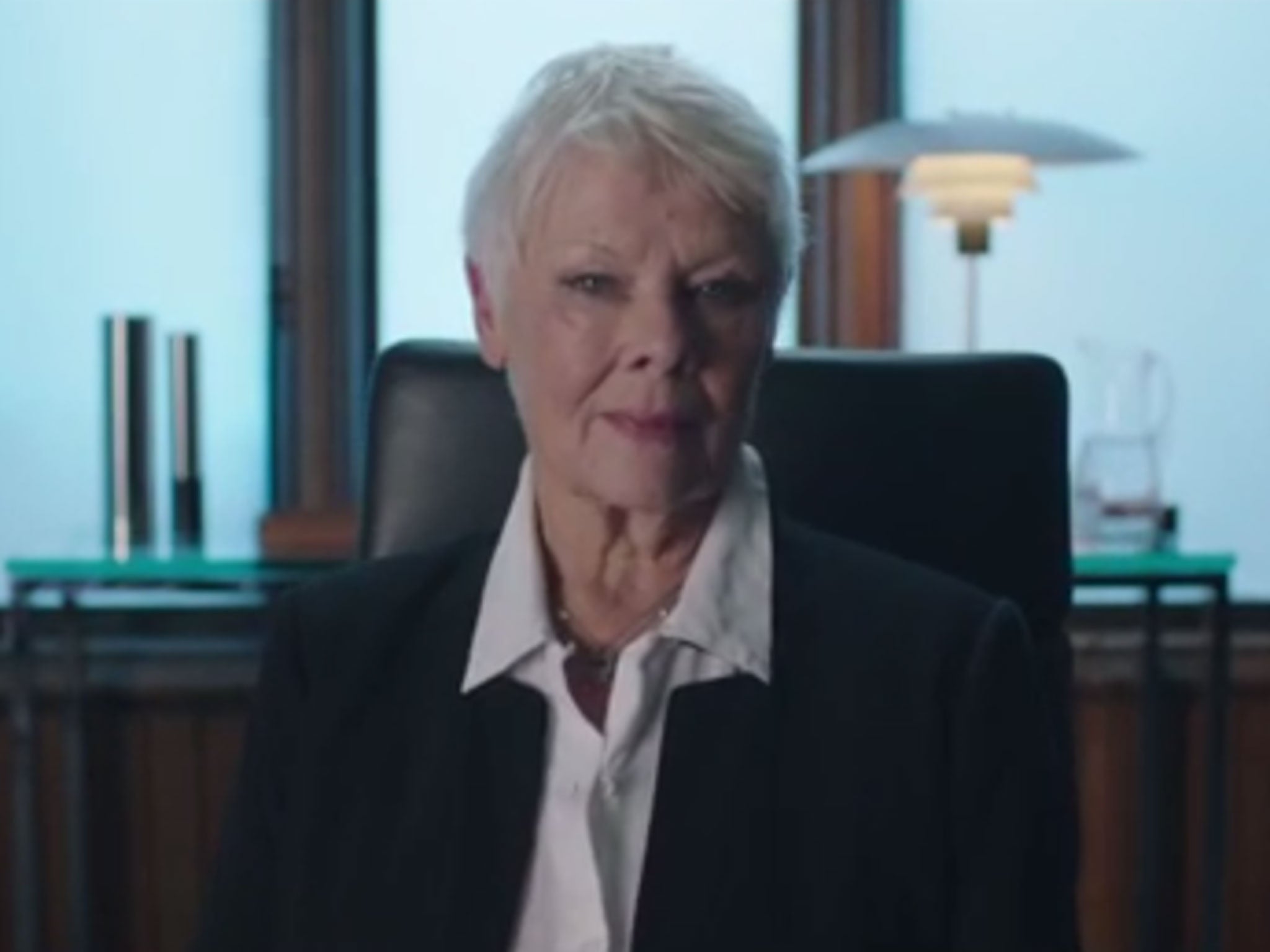 Judi Dench has revived her James Bond character M for an appeal against the decision to give Philomena an R rating