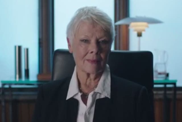 Judi Dench has revived her James Bond character M for an appeal against the decision to give Philomena an R rating