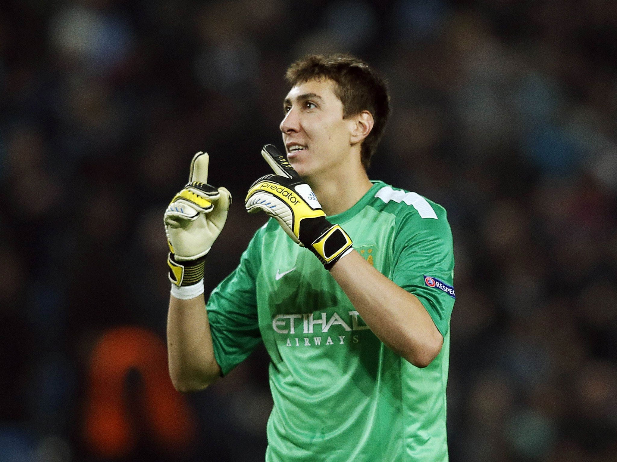 Costel Pantilimon is starting for City at Sunderland
